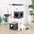Post mobili per gatti grigio per cattree sisal moderni